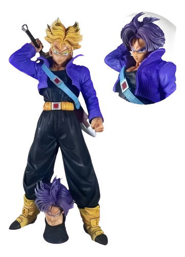 Figura De Dragon Ball Z Trunks Ssj 43cm Alto Pvc