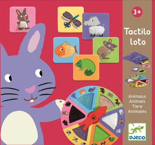 Djeco Tactilo Loto Animales 3+ Juego De Mesa Lotería Táctil 