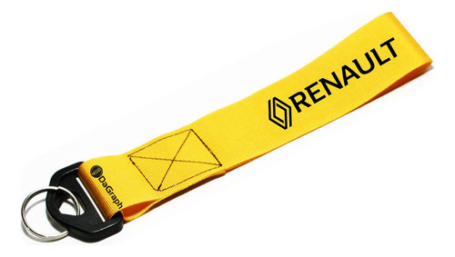 Llavero Cinta 20 X 4 Cm Renault E-tech Amarillo
