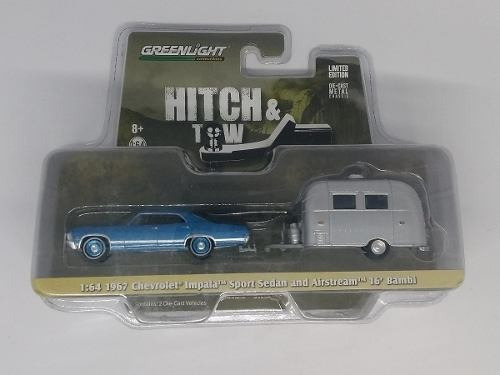 Greenlight 1967 Chevrolet Impala And Bambi 1:64 Hitch &