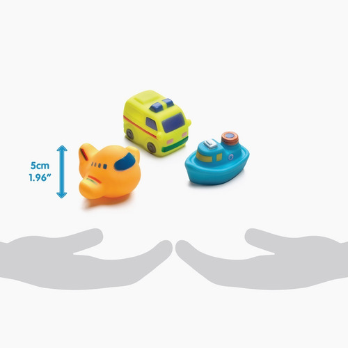 Imagen 4 de 6 de Playgro Autos Para Agua Y Baño On The Move Squirtees