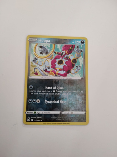 Carta Pokemon Hoopa Reverse 122/196