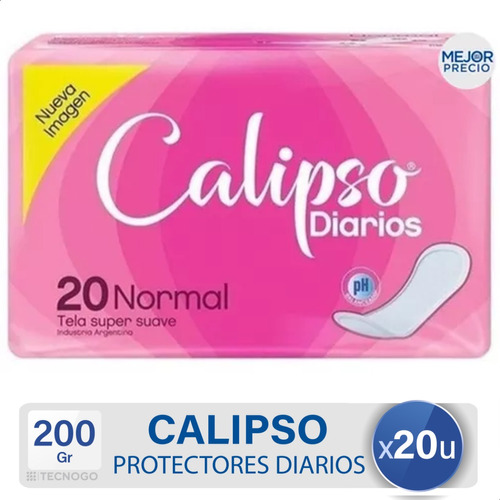 Calipso Normal Tela Tipo Super Suave Protector Diario X20 U