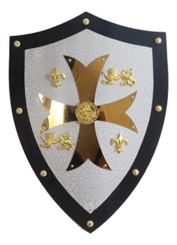 Escudo De Armas Cruzado Templario Medieval De Caballero