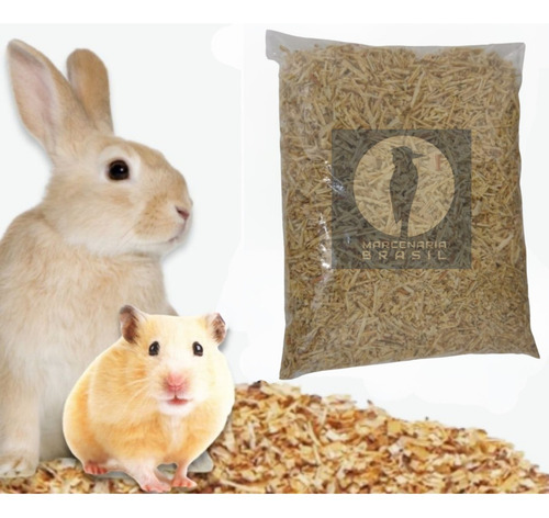 Serragem Coelho Hamster Passáro 3 Pacotes 1,05 Kg Cor Amarelo