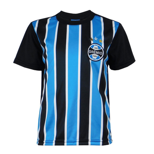 Illuminate Earthenware Sinis Camisa Do Grêmio Juvenil Azul Preto Branco Tricolor 308 | Frete grátis