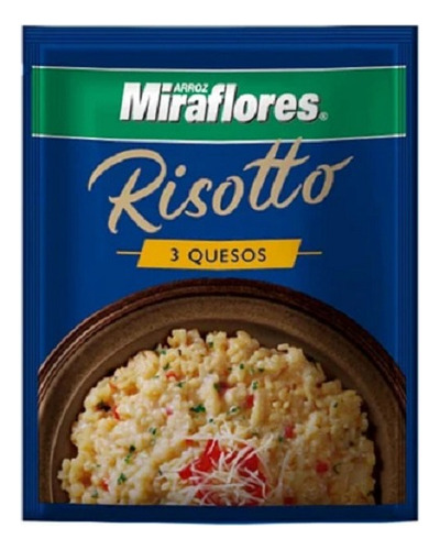 Arroz Preparado Miraflores Risotto 3 Quesos 180 G