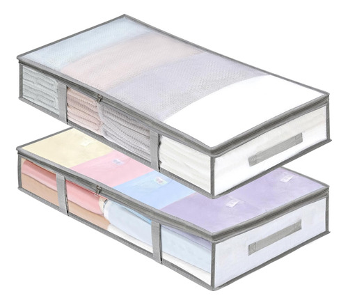 Landneoo Paquete De 2 Contenedores De Almacenamiento Debajo 