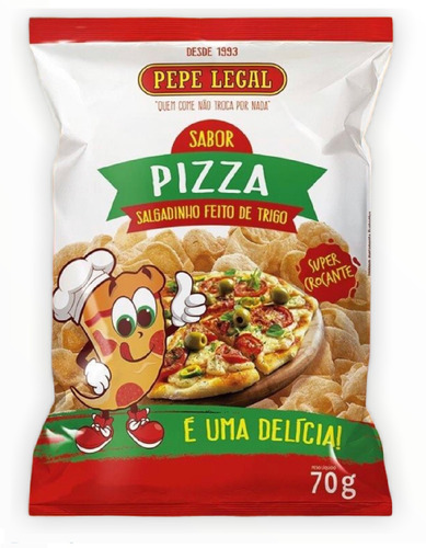 Salgadinho De Cebola, Pimenta, Pizza, Costela Pepe Legal 70g Sabores Pizza