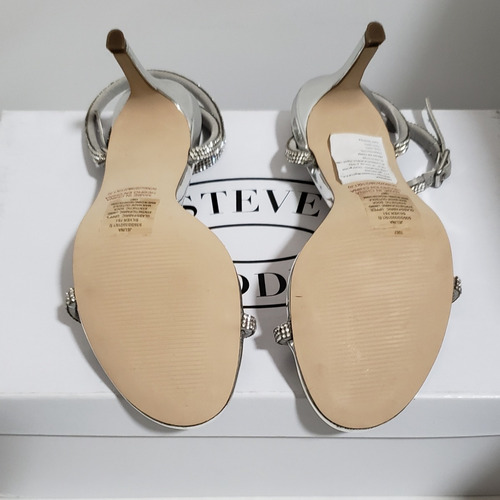 Zapatos Zapatillas Tacones Steve Madden Jelina Color Plata