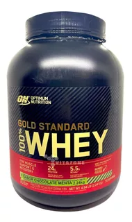 Gold Standard 100% Whey 5 Lbs Choco Menta Optimum Nutrition.