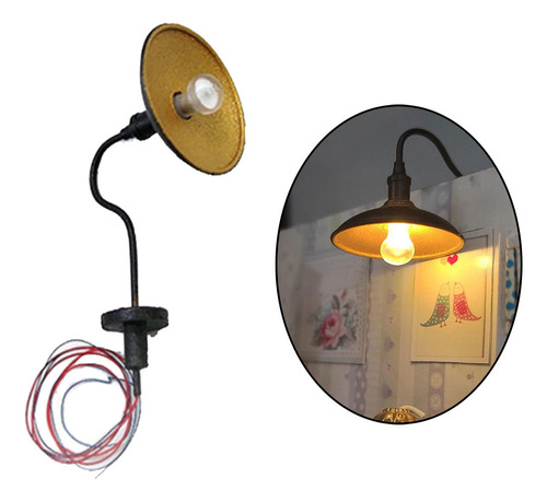 3 Lámpara De Pared Para Casa De Muñecas 1/87, Accesorios