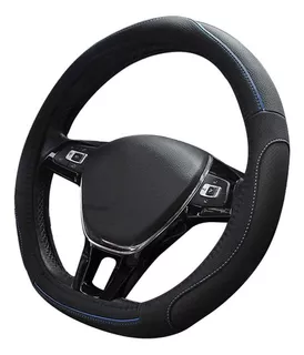Leather Steering Wheel Cover Type D, Universal Breathable