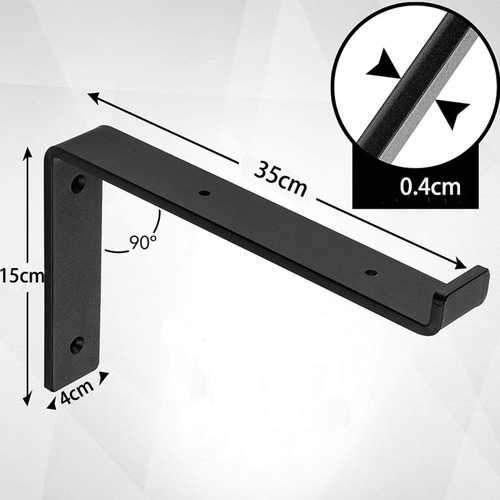 Soportes De Estante De Pared De Metal, Herrajes 14 Pulgadas
