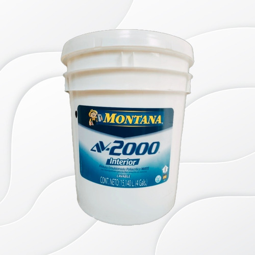 Pintura Montana Interior Av-2000 Blanco Cuñete