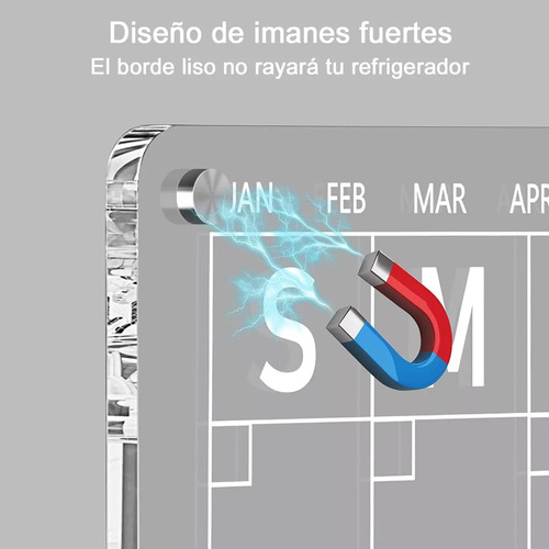 Pizarra De Planificación Transparente Calendario+8 Bolígrafo