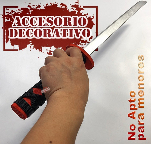 Imagen 6 de 7 de Katana Espada Juguete Samurai Ninja Anime Niños Madera M-037