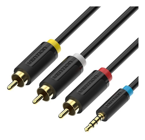 Adaptador De Audio Jack 2.5mm A Rca Video Audio 2m Vention