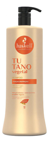  Shampoo Haskell Tutano Vegetal Força E Nutrição 1l