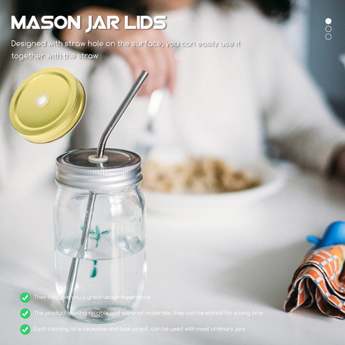 Mason Jars Mason, Tapa De Cristal Para Tazas, 12 Unidades