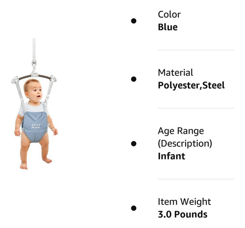 Saltadores Para Bebés Infant Master, Ajustable, 60 Cm, Blue