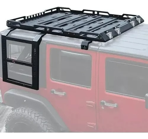 Canastilla Escalera Portaequipaje Metálica Jeep Jk 2007-2017