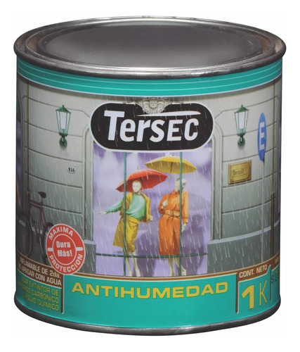 Antihumedad Tersec Mate x 1 Kg. Tersuave Color Gris Claro Maxima Proteccion