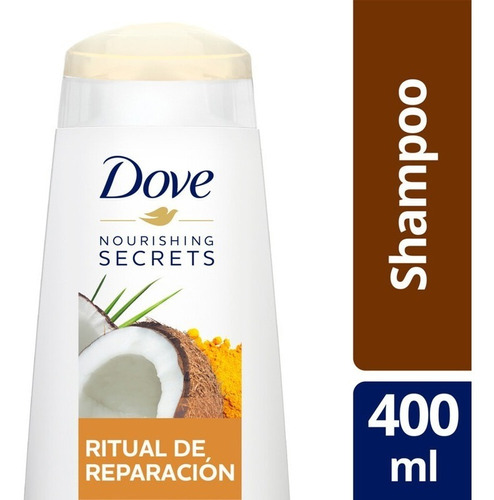 Shampoo Dove Ritual Reparación Coco Y Cúrcuma 400ml