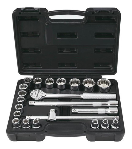 Jogo De Soquetes De 1/2'' 22 Peças Stmt81242-840 - Stanley