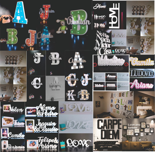 8 Letras Huecas + 8 Macizas Souvenir Candy Polifan Polyfan