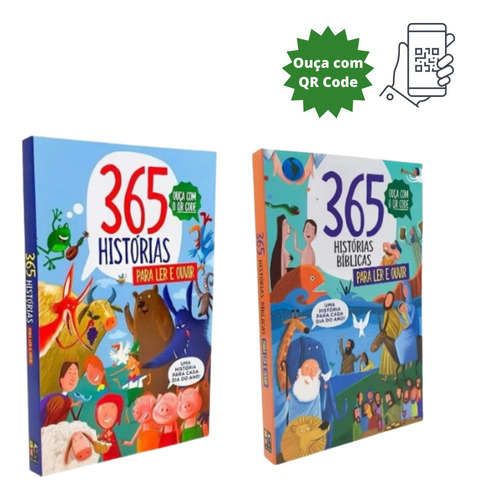 Livro 365 Histórias Para Ler E Ouvir Com Qr Code