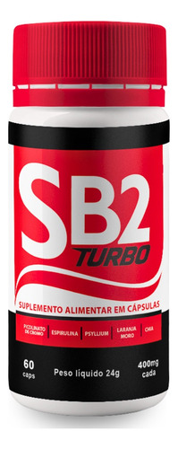 Sb2 Turbo 60 Cápsulas - Suplemento Para Emagrecimento