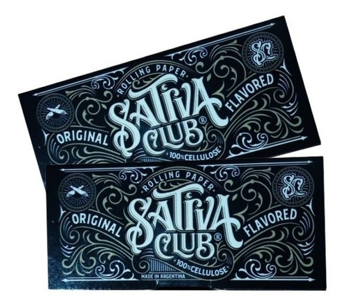 Sativa Club  Celulosa Tradicional 1 1/4 X2 Unidades