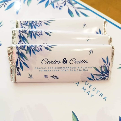 Chocolates Personalizados Recuerdos Boda 24pz