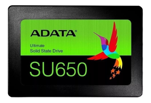 Imagen 1 de 3 de Disco sólido SSD interno Adata Ultimate SU650 ASU650SS-960GT-R 960GB negro