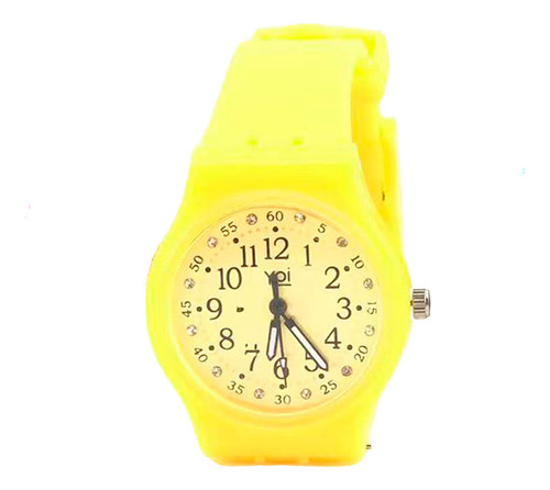 Relógio analógico Yoi Youth Rj021 Watch Colors Dama Tu Yellow