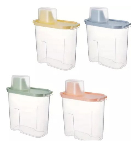 Dispensador Hermético De 4 Potes Save Food Grains 1,9 L A
