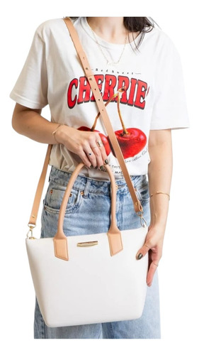 Bolsa Petite Jolie Shopping White/avela Pj11274 Cor White
