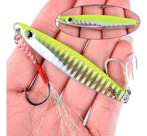 comprar Chispa Doble Anzuelo Señuelos Pesca 28gr 78mm Corvina