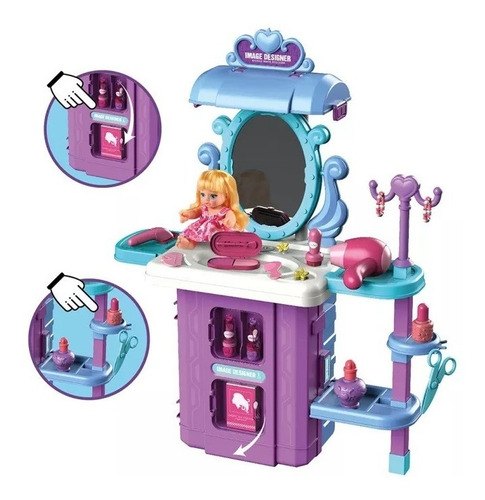 Valija De Juego Diseño De Imagen Mini Tocador 39 Pzs