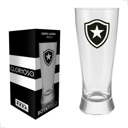 Copo Cerveja Chopp Lager Tulipa Botafogo Licenciado 300ml