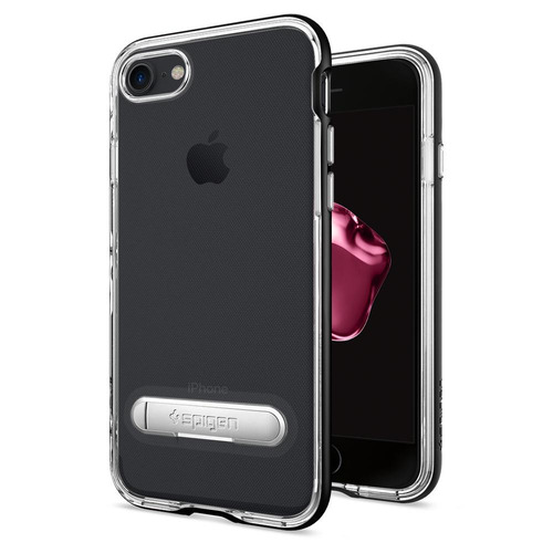 Capa Spigen iPhone SE 2 4,7  Crystal Hybrid + Pelicula Vidro
