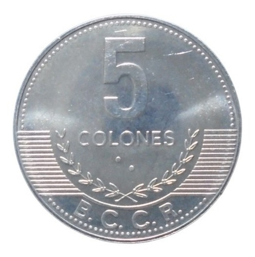 Costa Rica 5 Colones 1988  R2v#1