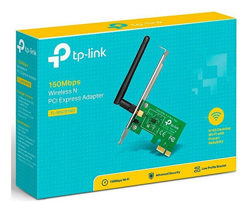 Tarjeta Wireless N Tp-link Tl-wn781nd Pci-e 150mbps 2ante Lp