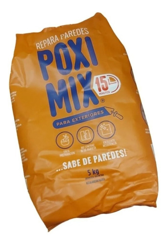 Poximix Para Exteriores Repara Grietas X 5 Kgs. +1 Lija