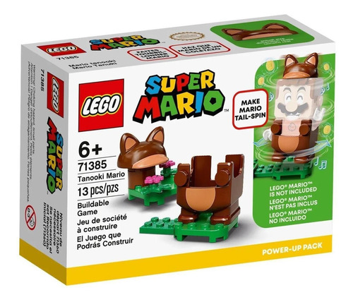 Lego Super Mario Pack Power Up Mario Tanooki 13 Peças 71385