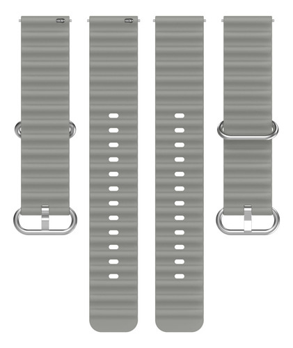 Pulseira Oceano Compatível Smartwatch Colmi V65 Colmi P73 Cor Cinza
