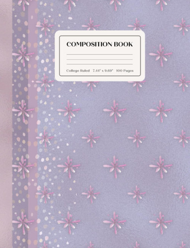 Libro: College Ruled Composition Book: Cute Notebook Aesthet