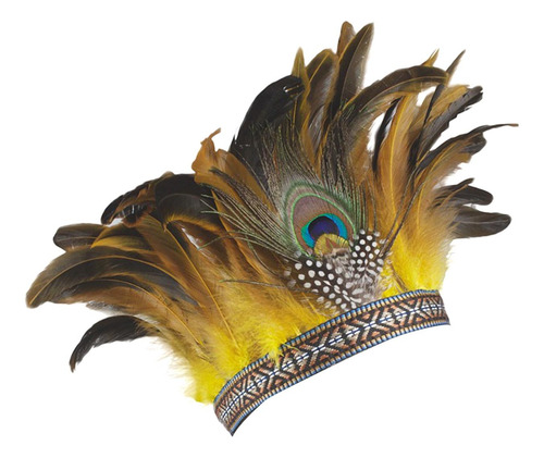 Tocado De Plumas Compatible Con El Disfraz De Carnaval Niño