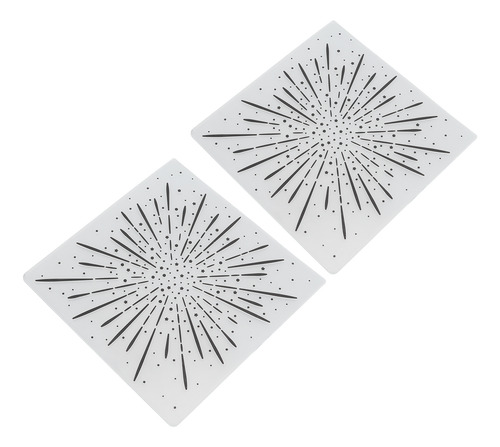 Carpetas De Estampado De Plástico, 2 Piezas, Material Transp